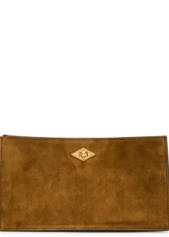 Ease suede clutch