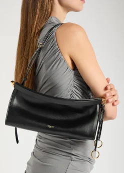 East West medium leather shoulder bag