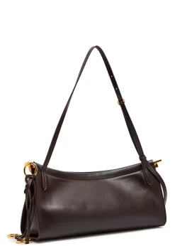 East West medium leather shoulder bag