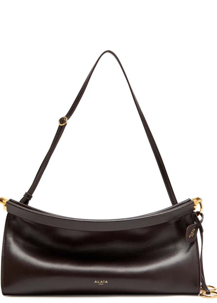 East West medium leather shoulder bag