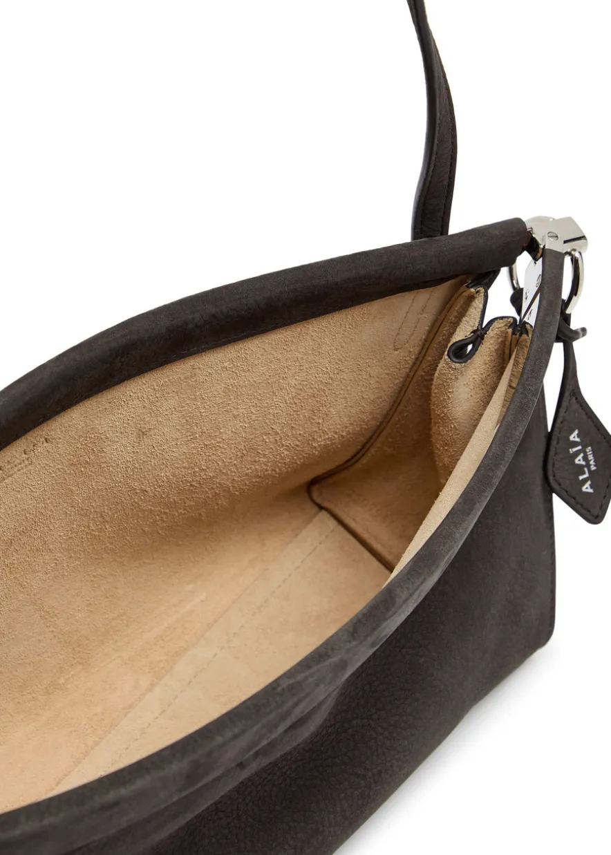 East West medium nubuck shoulder bag