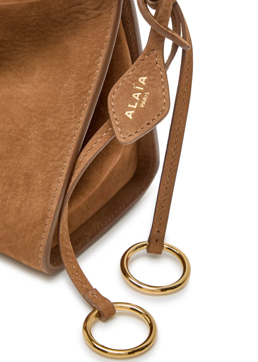 East West medium nubuck shoulder bag