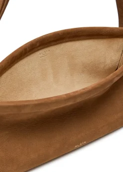East West medium nubuck shoulder bag