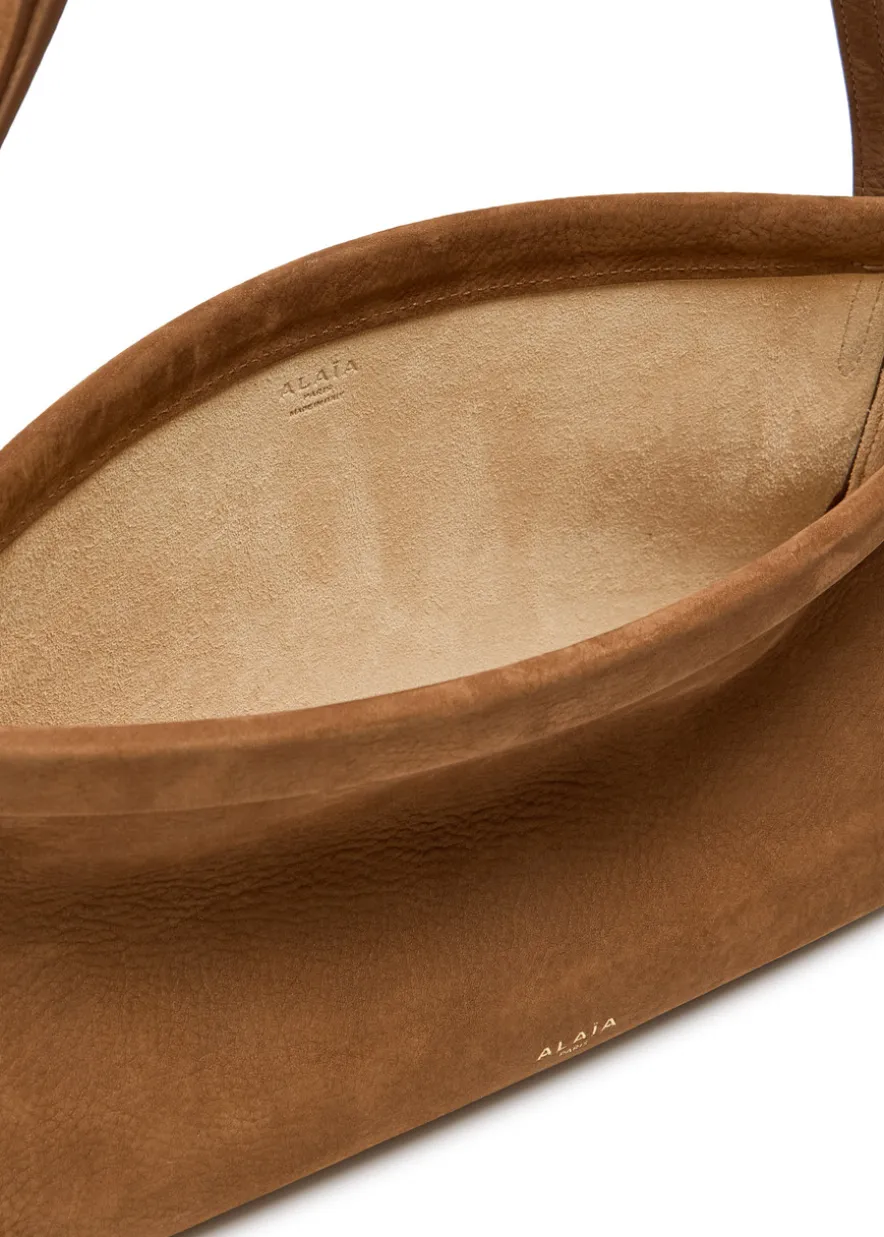 East West medium nubuck shoulder bag