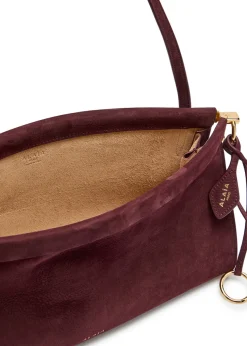 East West nubuck medium shoulder bag