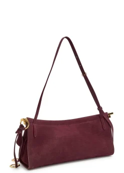 East West nubuck medium shoulder bag