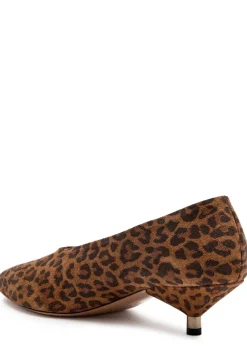 Ebisa 45 leopard-print brushed suede pumps