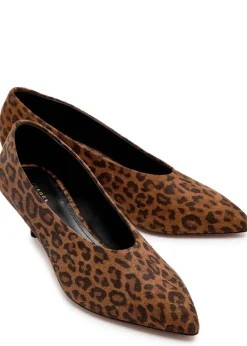 Ebisa 45 leopard-print brushed suede pumps