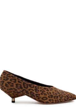 Ebisa 45 leopard-print brushed suede pumps
