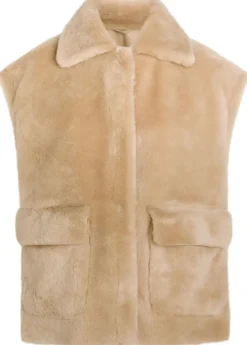 Edha shearling sleeveless jacket