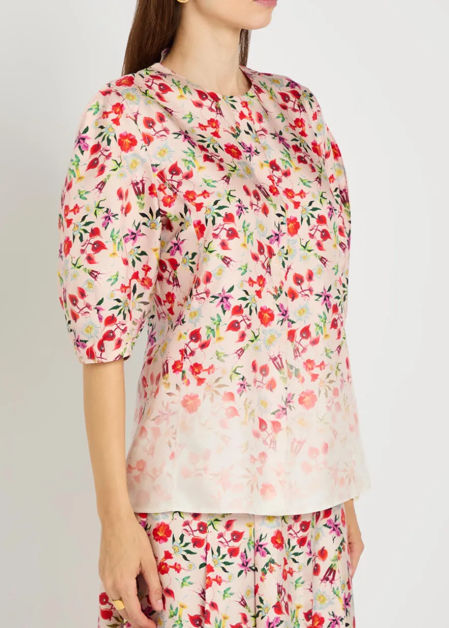 Edify floral-print silk shirt