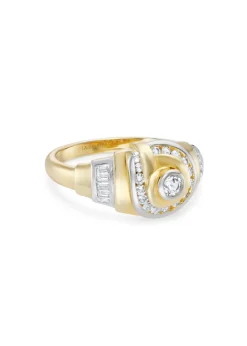 Edith 18kt gold vermeil and silver ring