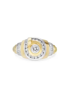 Edith 18kt gold vermeil and silver ring