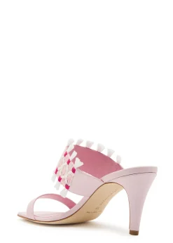 Efeso 70 embroidered leather mules