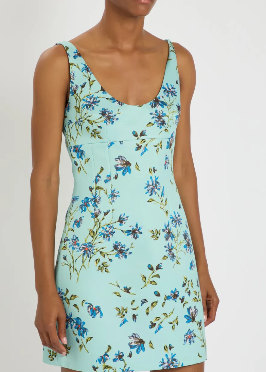 Einna floral-print faille mini dress