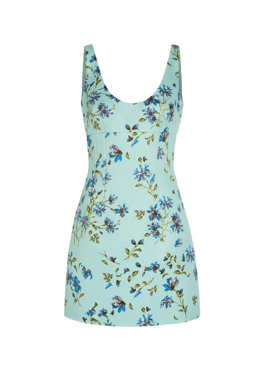 Einna floral-print faille mini dress