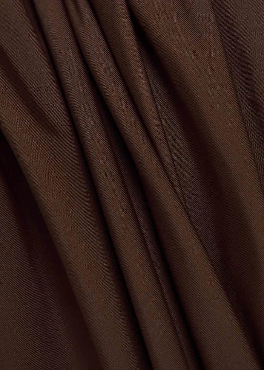 Elara draped stretch-jersey mini dress