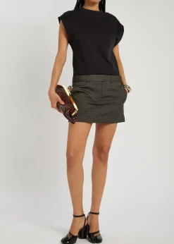 Elara layered cotton mini dress