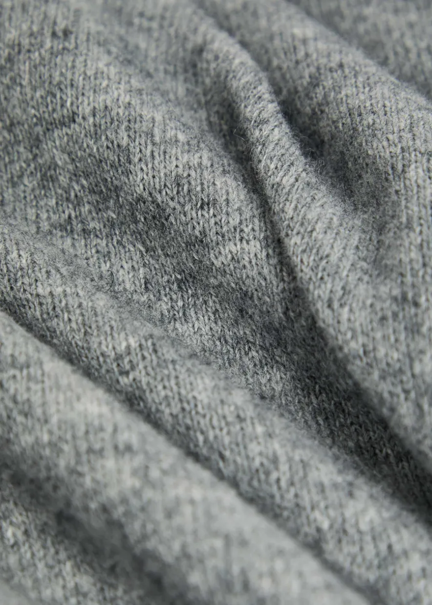 Elbow patch cotton and cashmere-blend jumper