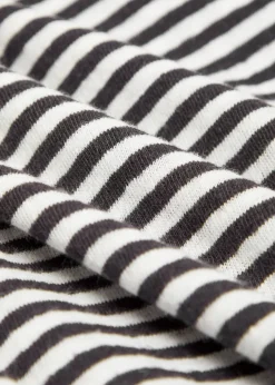 Elden striped cotton and linen-blend T-shirt