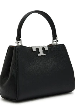 Eleanor mini T-logo grained leather top handle bag