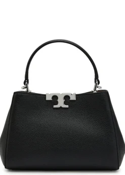 Eleanor mini T-logo grained leather top handle bag