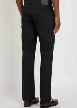 Elijah straight-leg cotton-blend trousers