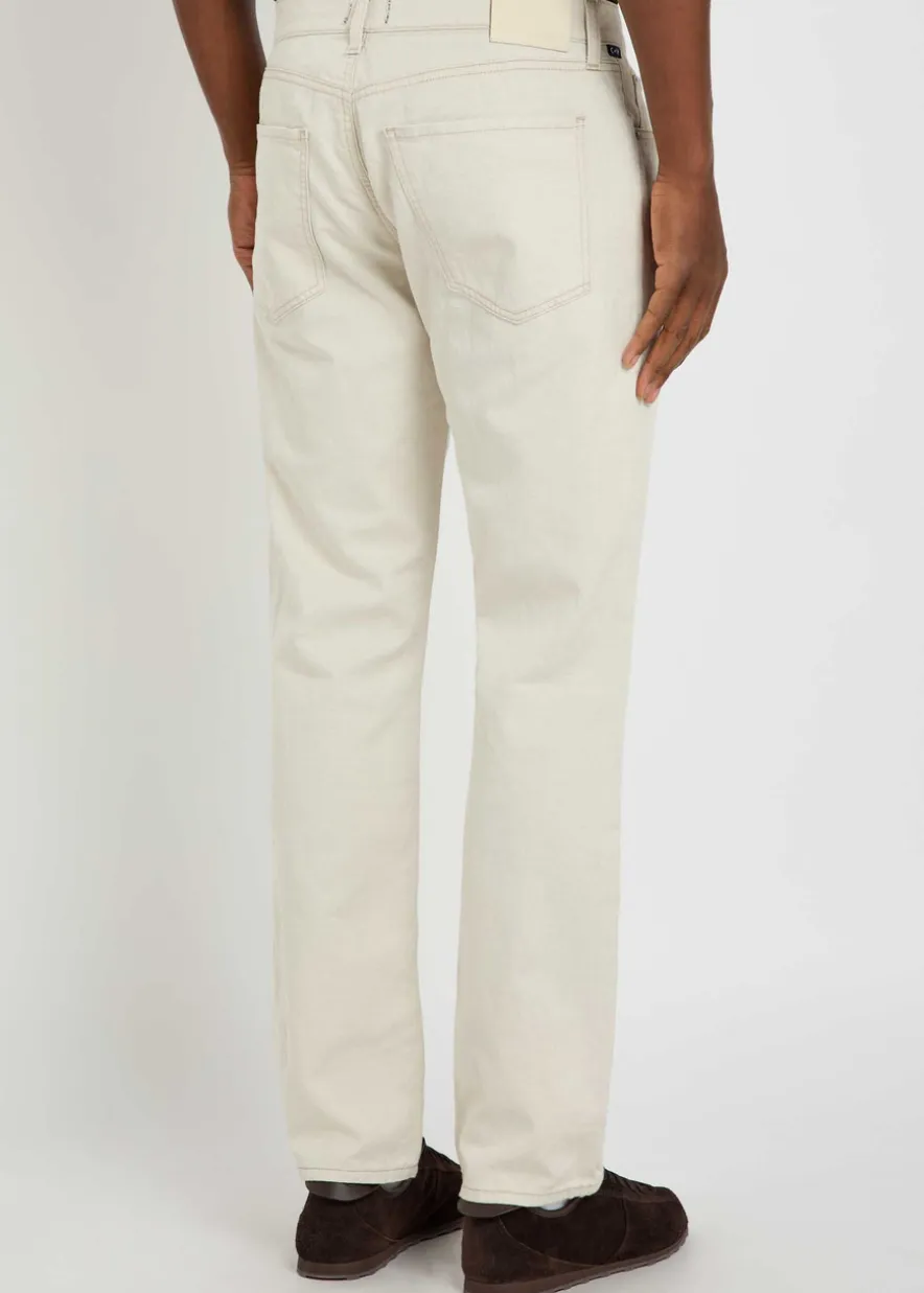 Elijah straight-leg cotton-blend trousers