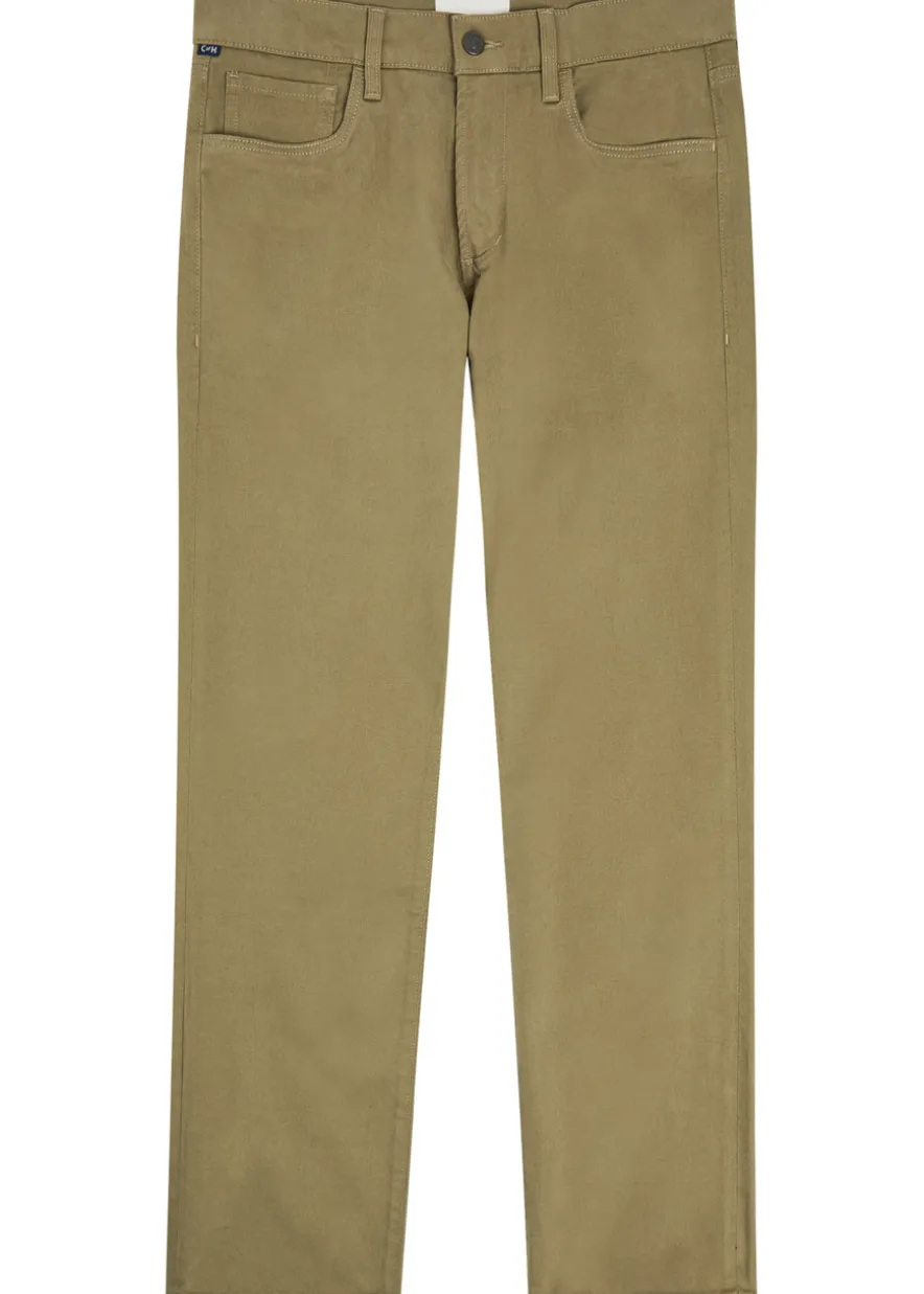 Elijah straight-leg stretch-twill trousers