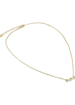 Elin T Bar 18kt gold-plated necklace
