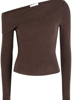 Elio off-the-shoulder knit top