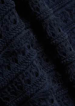 Elizabeth open-weave knit maxi dress