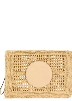 Ella raffia clutch