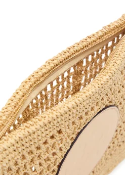 Ella raffia clutch