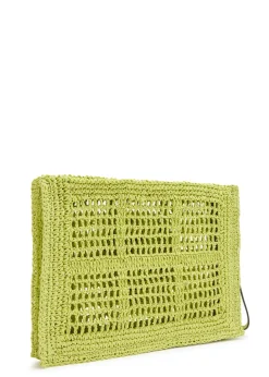 Ella raffia clutch