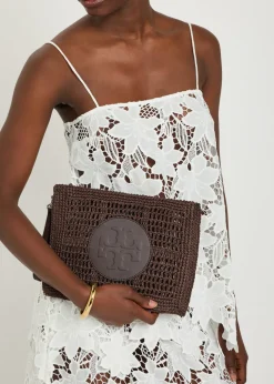Ella raffia clutch