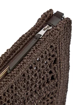Ella raffia clutch