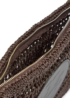 Ella raffia clutch
