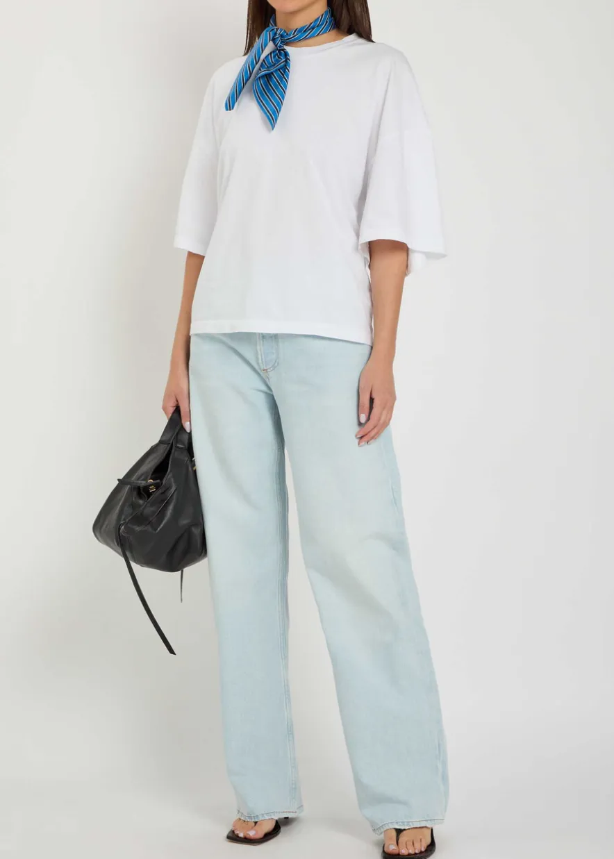 Ellery lace-up cotton T-shirt