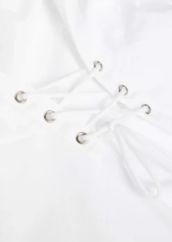 Ellery lace-up cotton T-shirt
