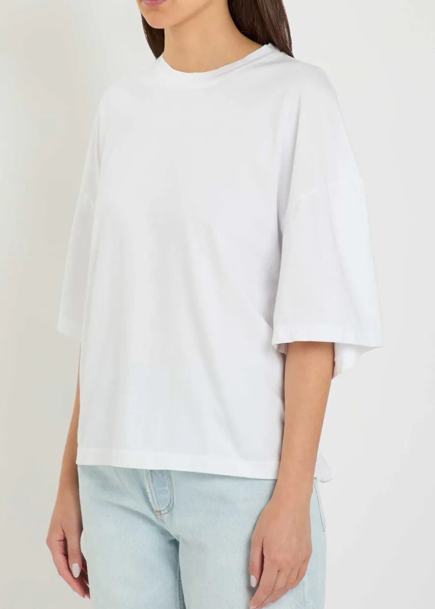 Ellery lace-up cotton T-shirt