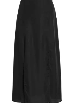 Elodie front-slit lyocell skirt
