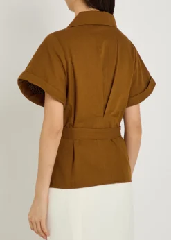 Eloise belted cotton jacket