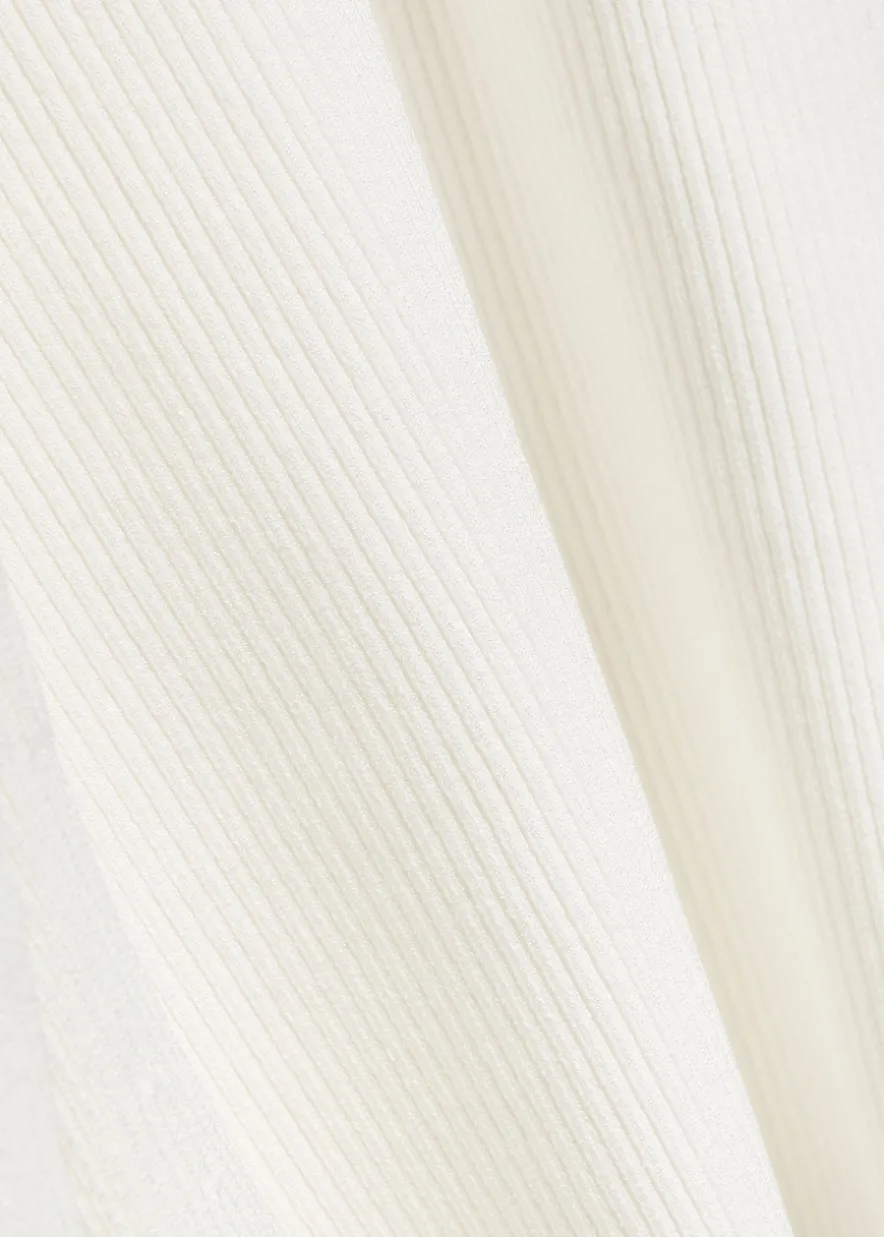 Elyse cutwork stretch-knit top