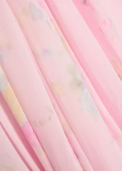 Emara floral strapless chiffon maxi dress