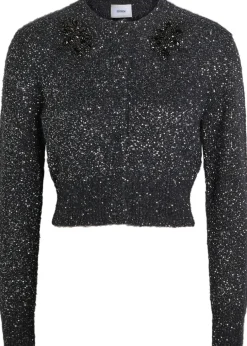 Embellished brushed alpaca-blend cardigan