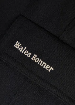 Embellished stretch-twill trousers
