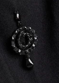 Embellished wool and cashmere-blend cardigan