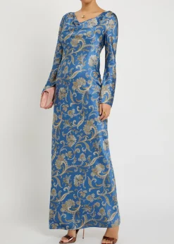 Ember paisley-print silk-blend maxi dress