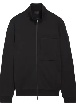 Embossed-logo cotton jacket